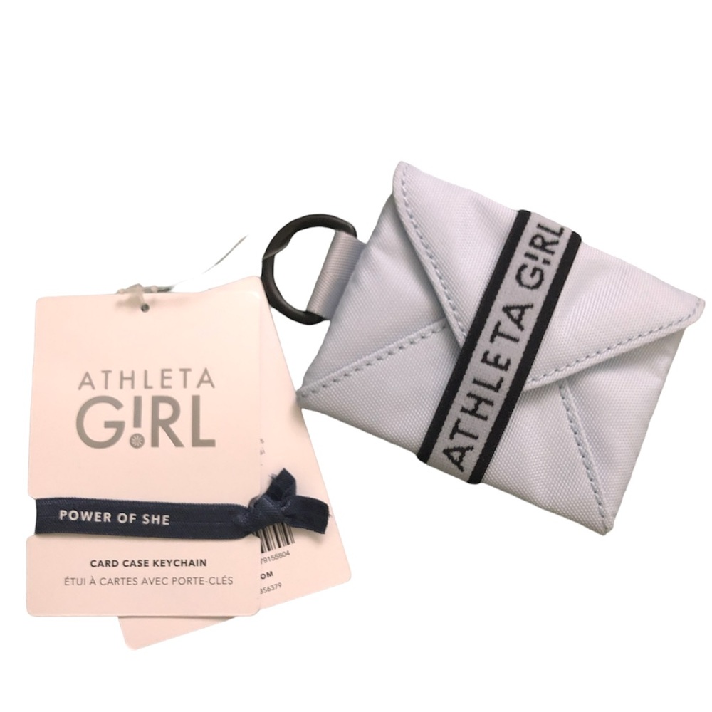 Athleta card holder keychain